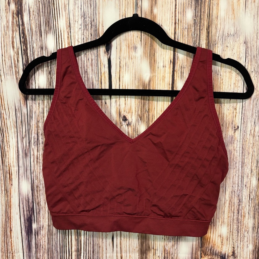 Auden Seamless Bralette in Deep Red